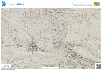 File:2.8 The Hills were used mostly for agriculture on the sides and Woodlands on top MapBayernAtlas.png