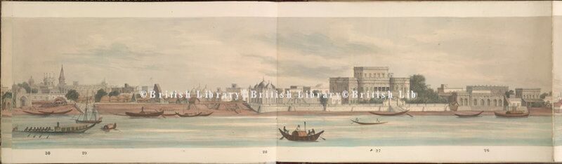 File:Dhaka City across Buriganga River in a 1861 painting 2.jpg