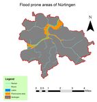 Flood-prone areas of Nürtingen