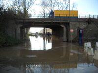 The dike of the Canal after the floods