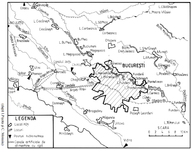 Fig.1 The hydrographic network in Bucharest