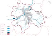 Blue infrastructure map